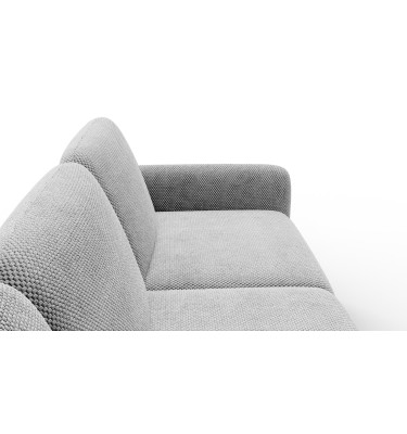 Canapé d’angle 4 places gauche FEBE, gris clair