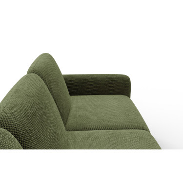 Canapé d’angle 4 places gauche FEBE, olive