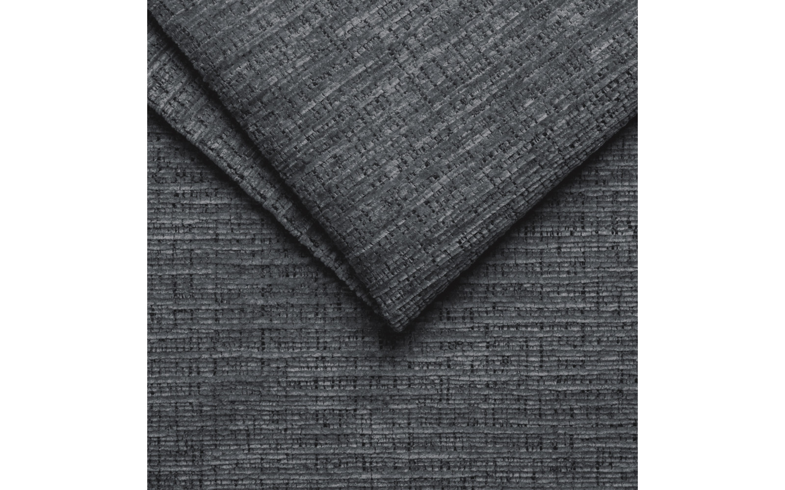 Canapé d'angle 4 places MORELLO avec 1 x Relax Zero Gravity, tissu gris foncé