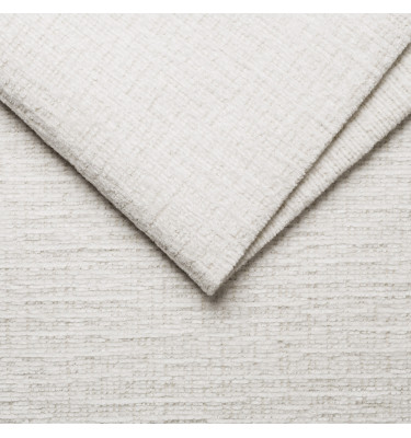 Canapé d'angle 4 places MORELLO avec 1 x Relax Zero Gravity, tissu crème