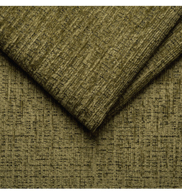 Canapé d'angle 4 places MORELLO avec 1 x Relax Zero Gravity, tissu olive