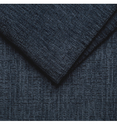 Canapé d'angle 4 places MORELLO avec 1 x Relax Zero Gravity, tissu bleu marine