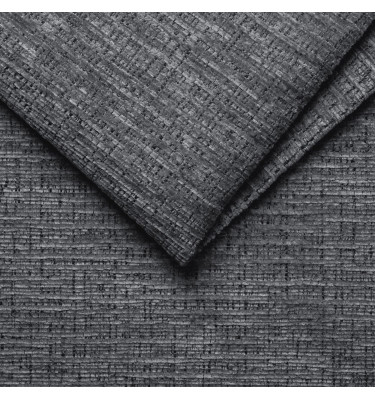 Canapé d'angle 4 places RODEN avec Relax, tissu gris foncé