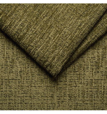 Canapé d'angle 4 places RODEN avec Relax, tissu olive