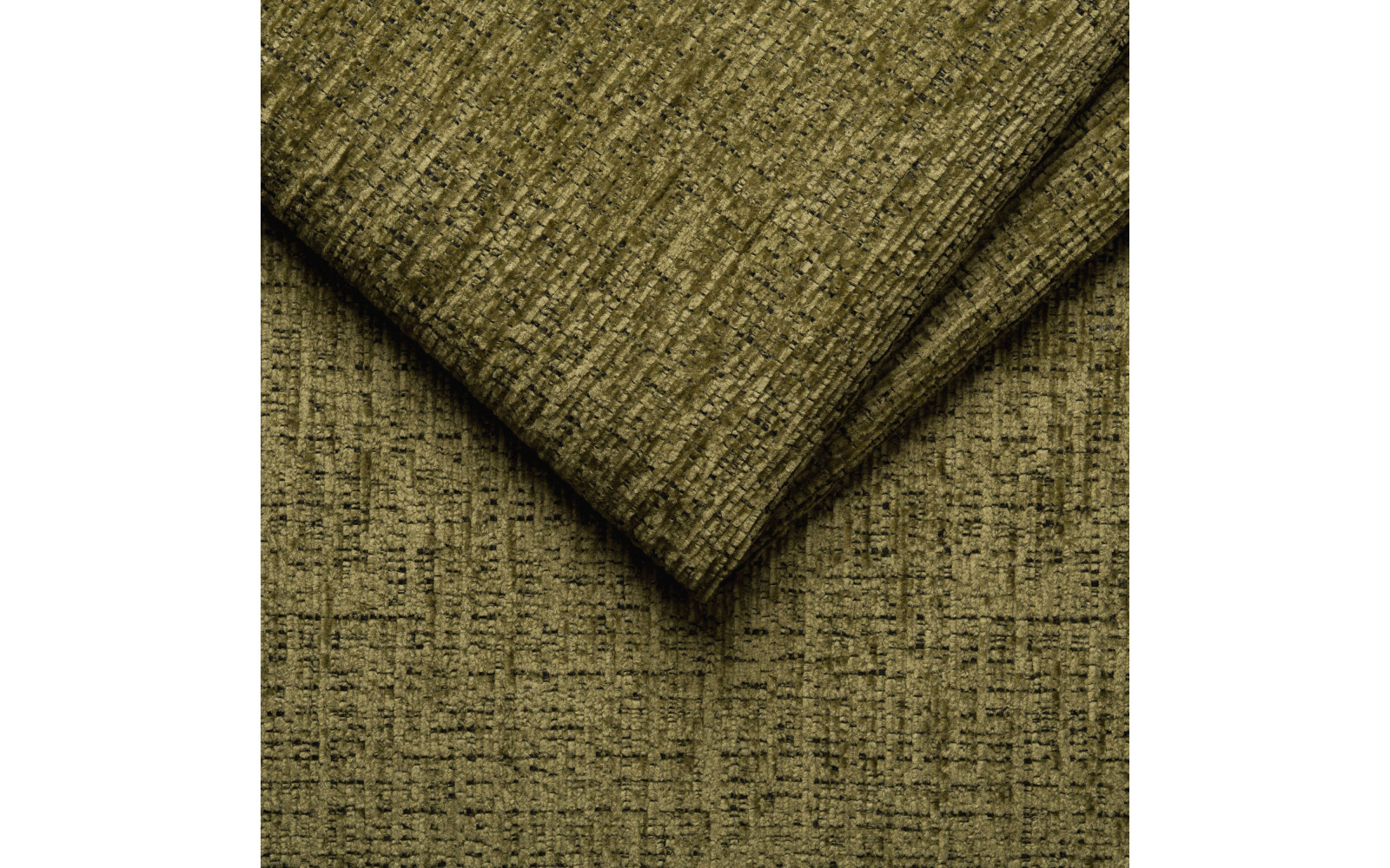 Canapé d'angle 4 places RODEN avec Relax, tissu olive