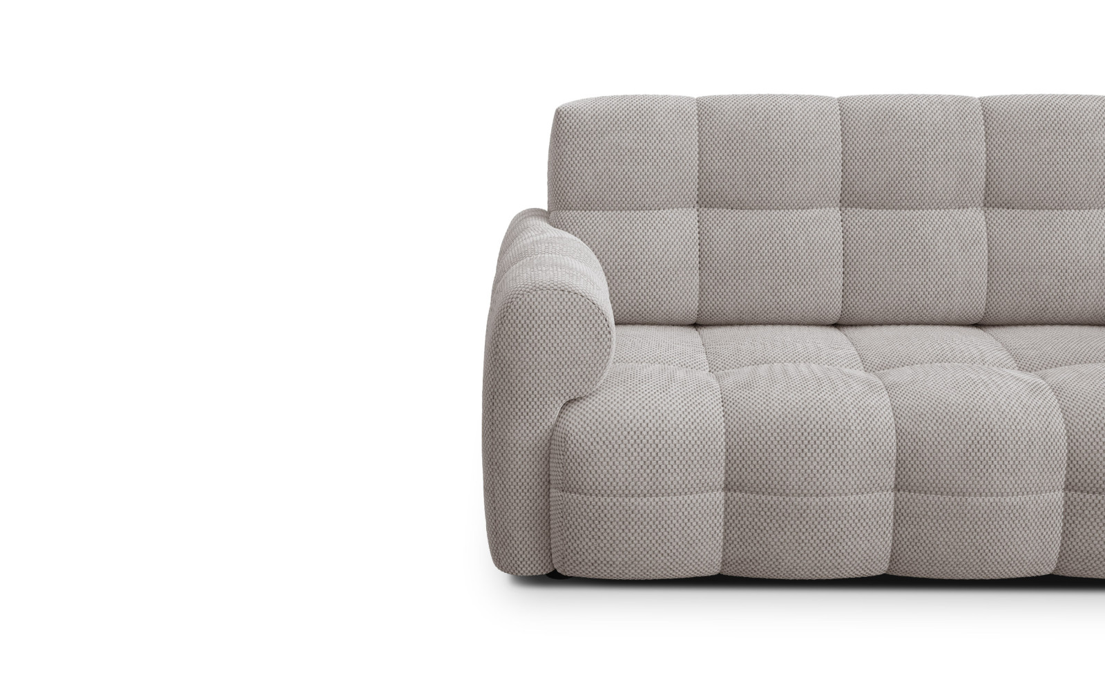 Canapé 2,5 places MELLOW, tissu beige