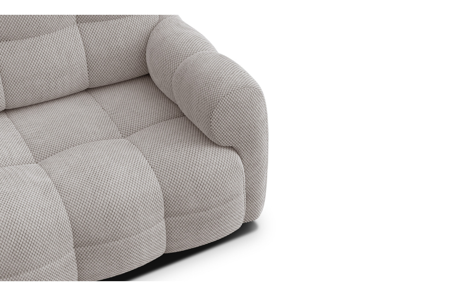 Canapé 2,5 places MELLOW, tissu beige