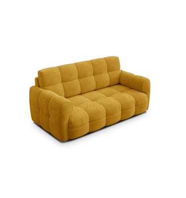 Canapé 2,5 places MELLOW, tissu jaune