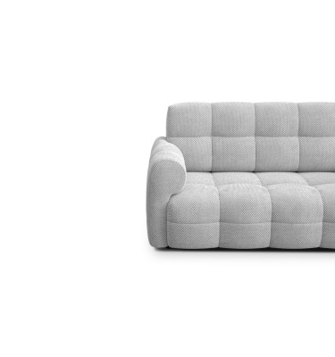 Canapé 2,5 places MELLOW, tissu gris clair