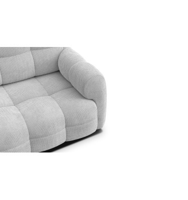 Canapé 2,5 places MELLOW, tissu gris clair