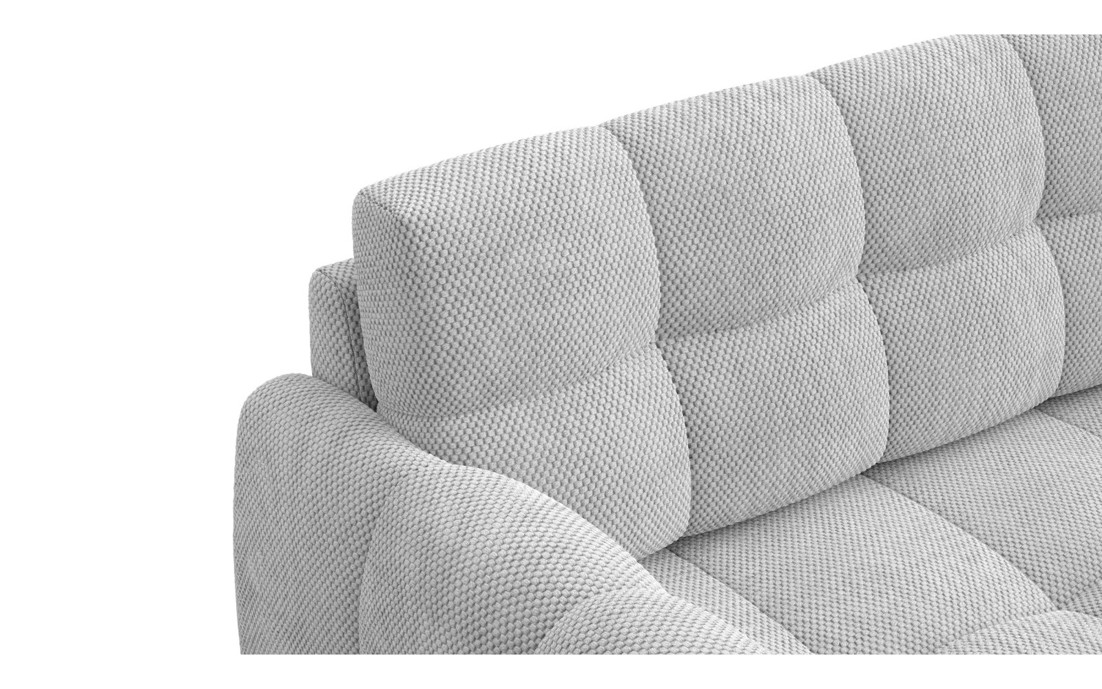 Canapé 2,5 places MELLOW, tissu gris clair