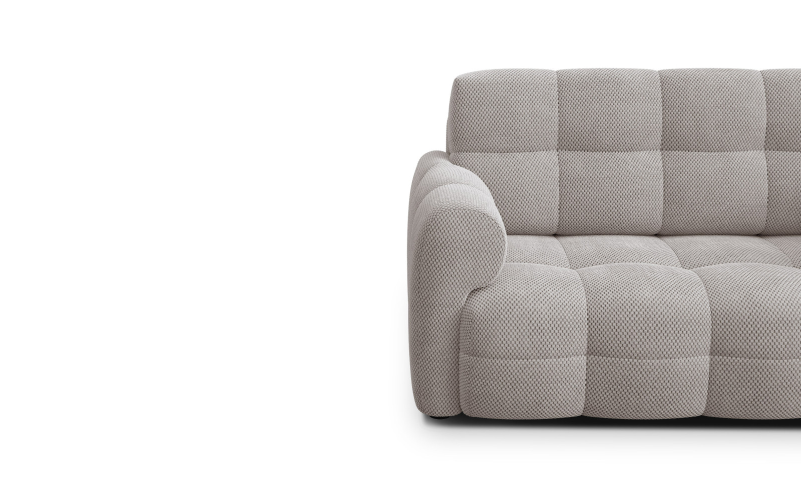 Canapé 2 places MELLOW, tissu beige