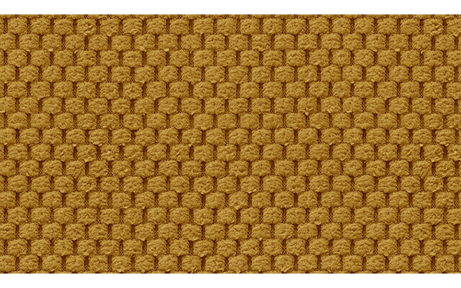 Canapé d'angle droit 3 places MELLOW, tissu jaune