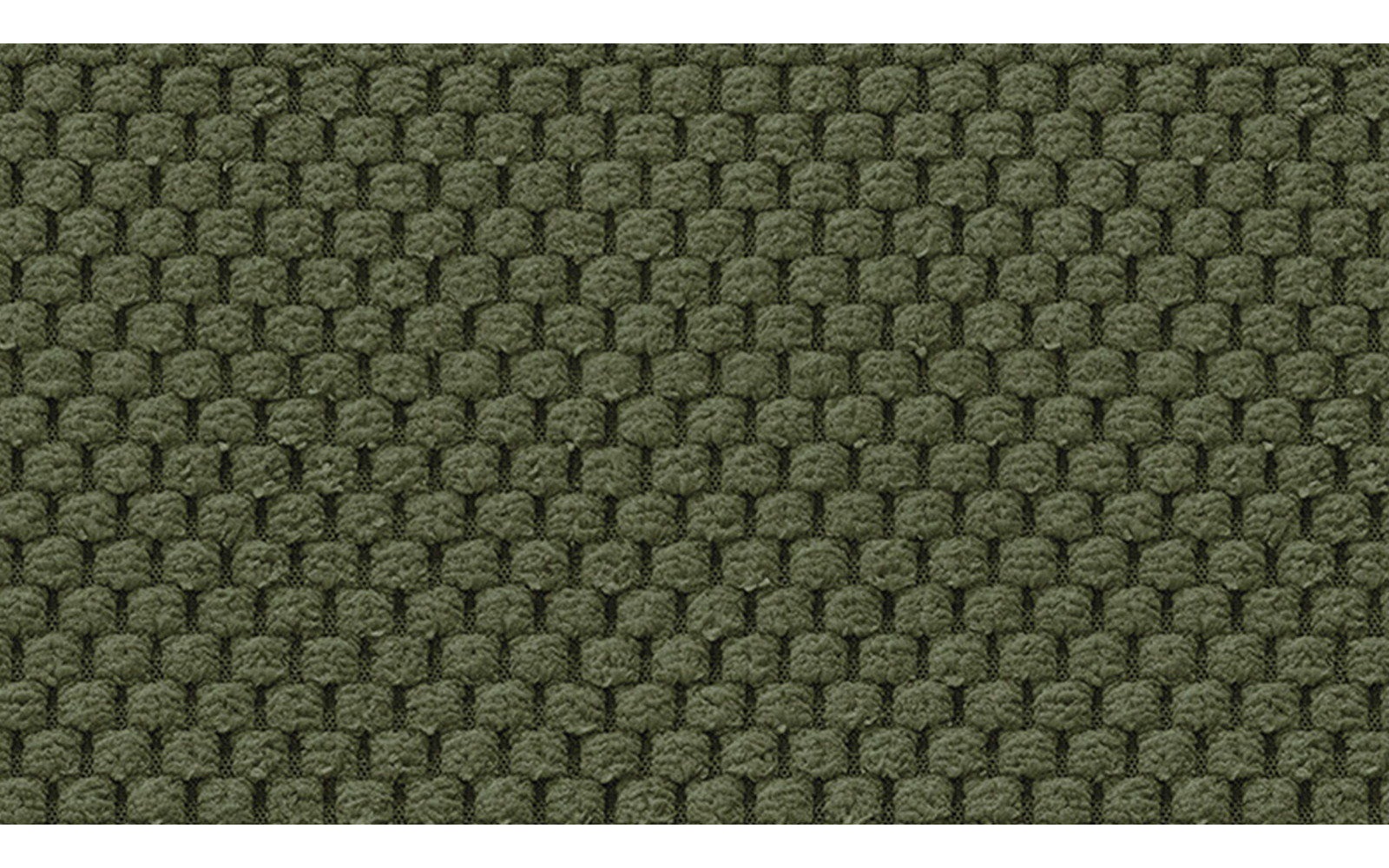 Canapé d'angle droit 3 places MELLOW, tissu vert