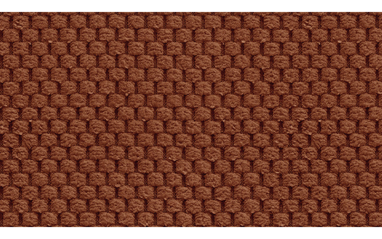 Canapé d'angle gauche 3 places MELLOW, tissu orange