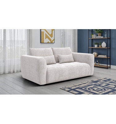 Canapé 3 places SORENO, tissu ecru
