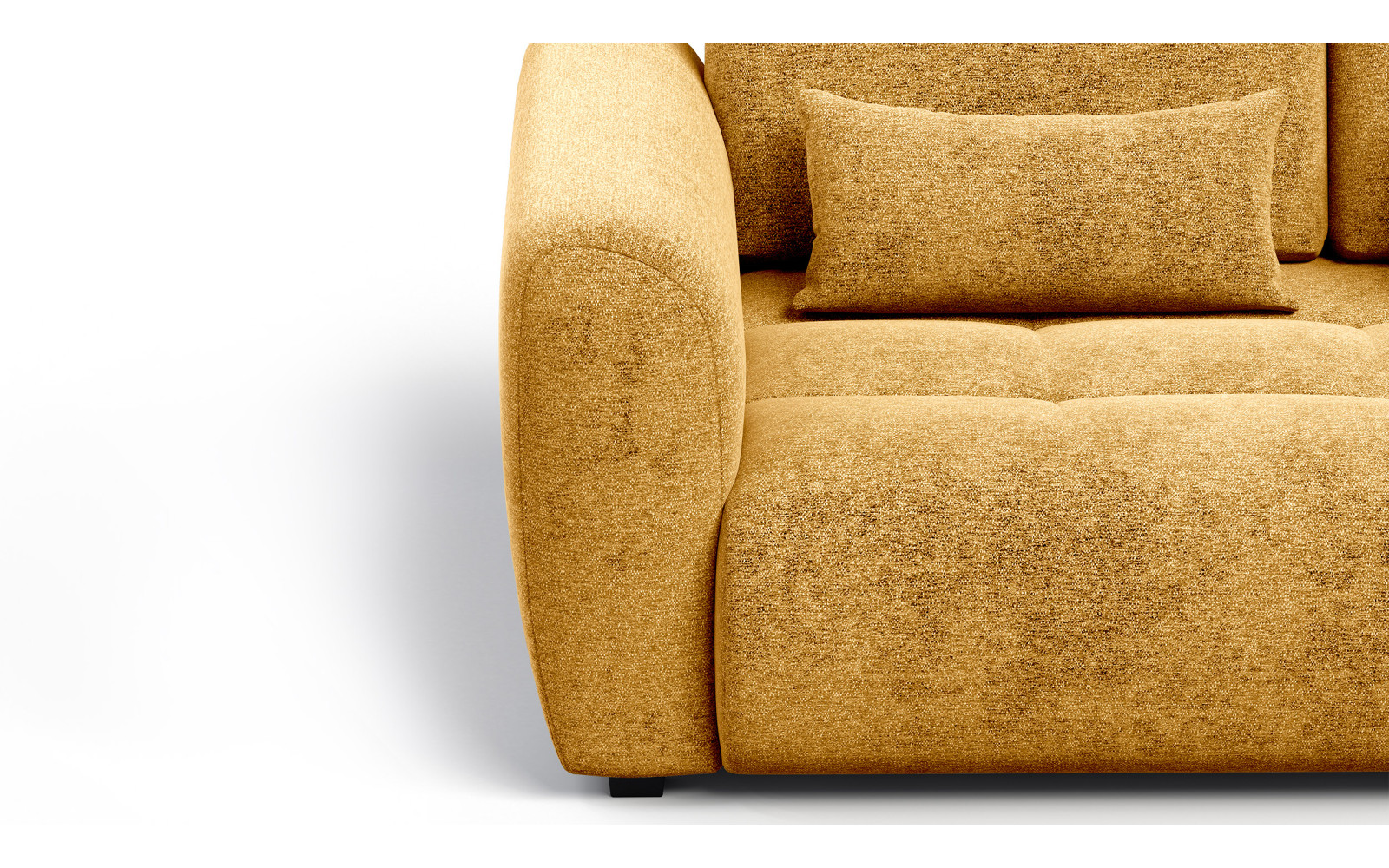 Canapé 3 places SORENO, tissu jaune