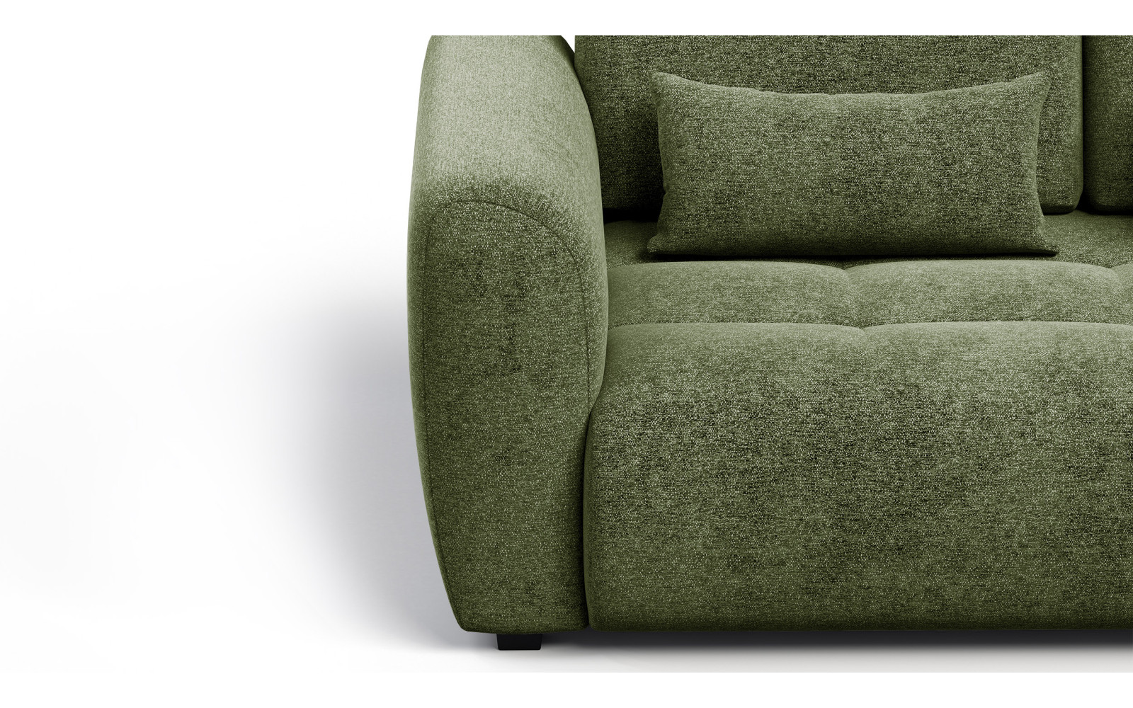 Canapé 3 places SORENO, tissu vert