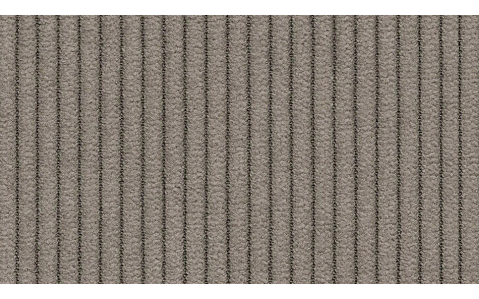 Canapé d'angle gauche 3 places VILT, tissu taupe