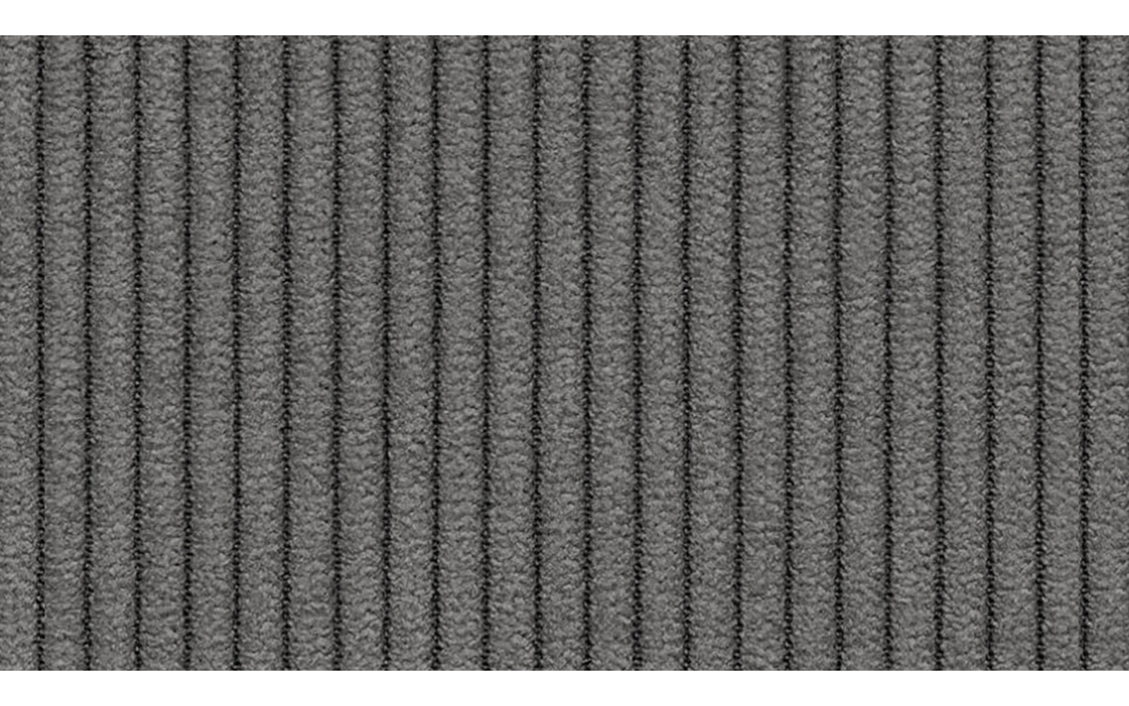 Canapé d'angle gauche 3 places VILT, tissu gris foncé