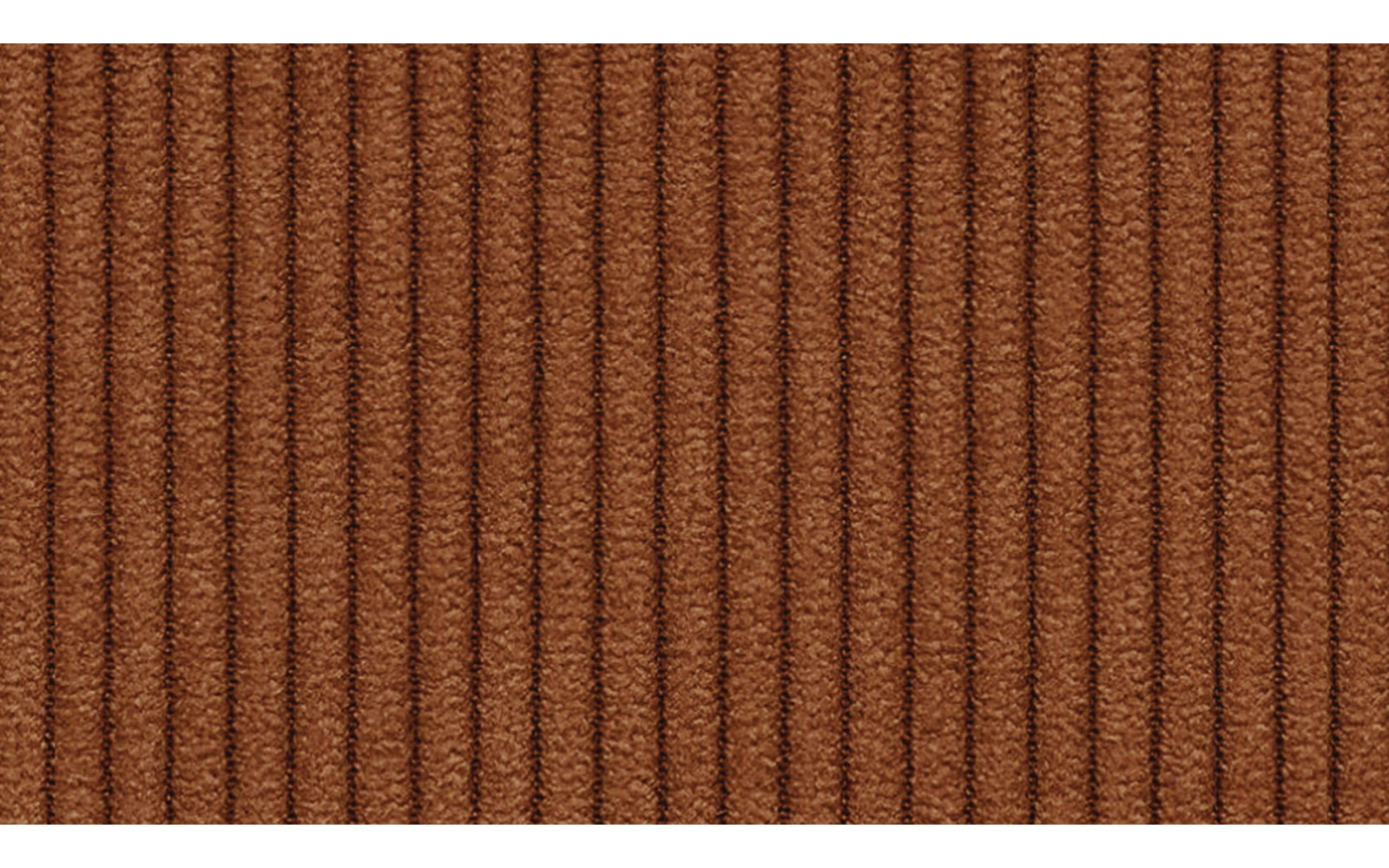 Canapé d'angle gauche 3 places VILT, tissu orange