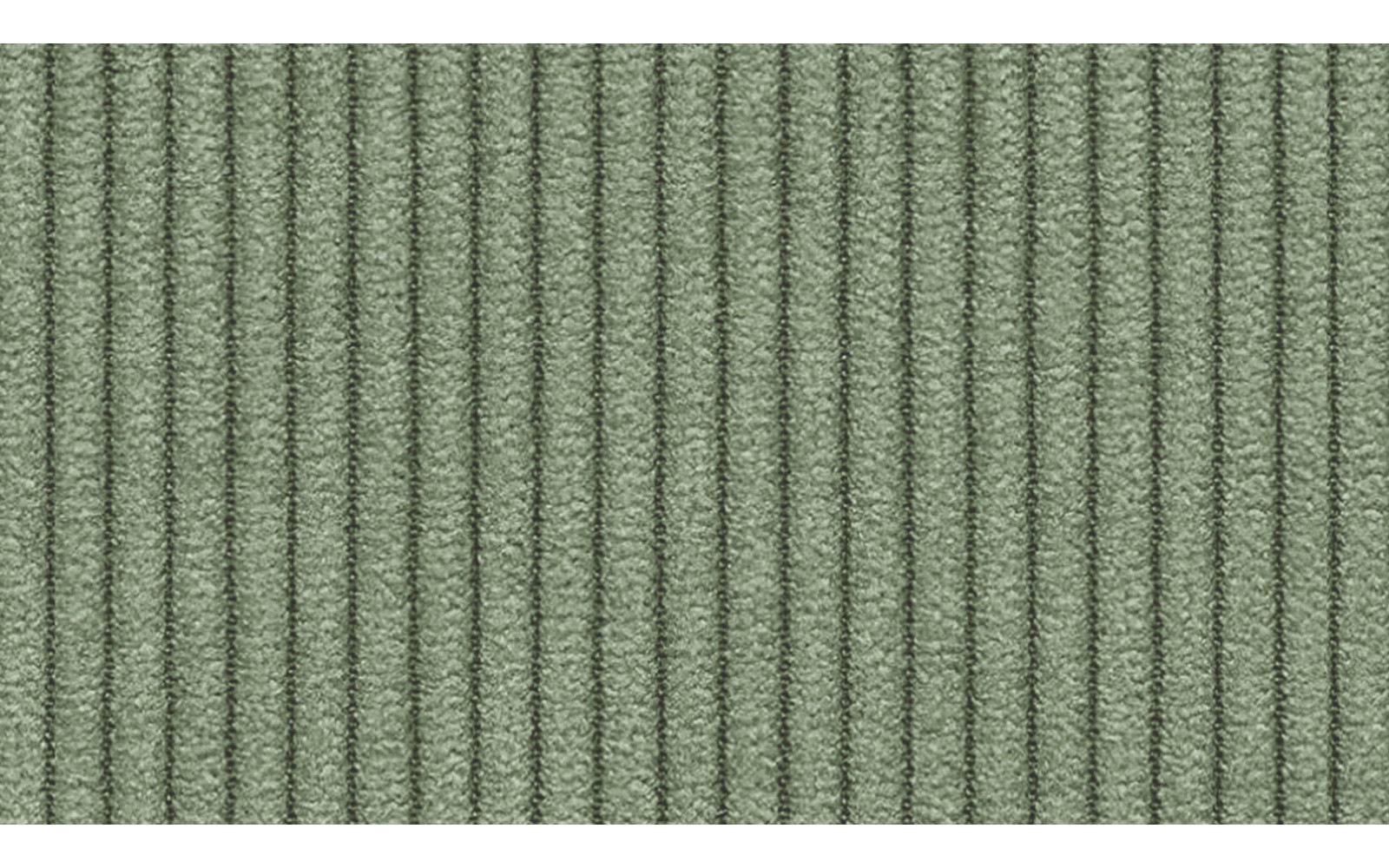 Canapé d'angle gauche 3 places VILT, tissu sauge