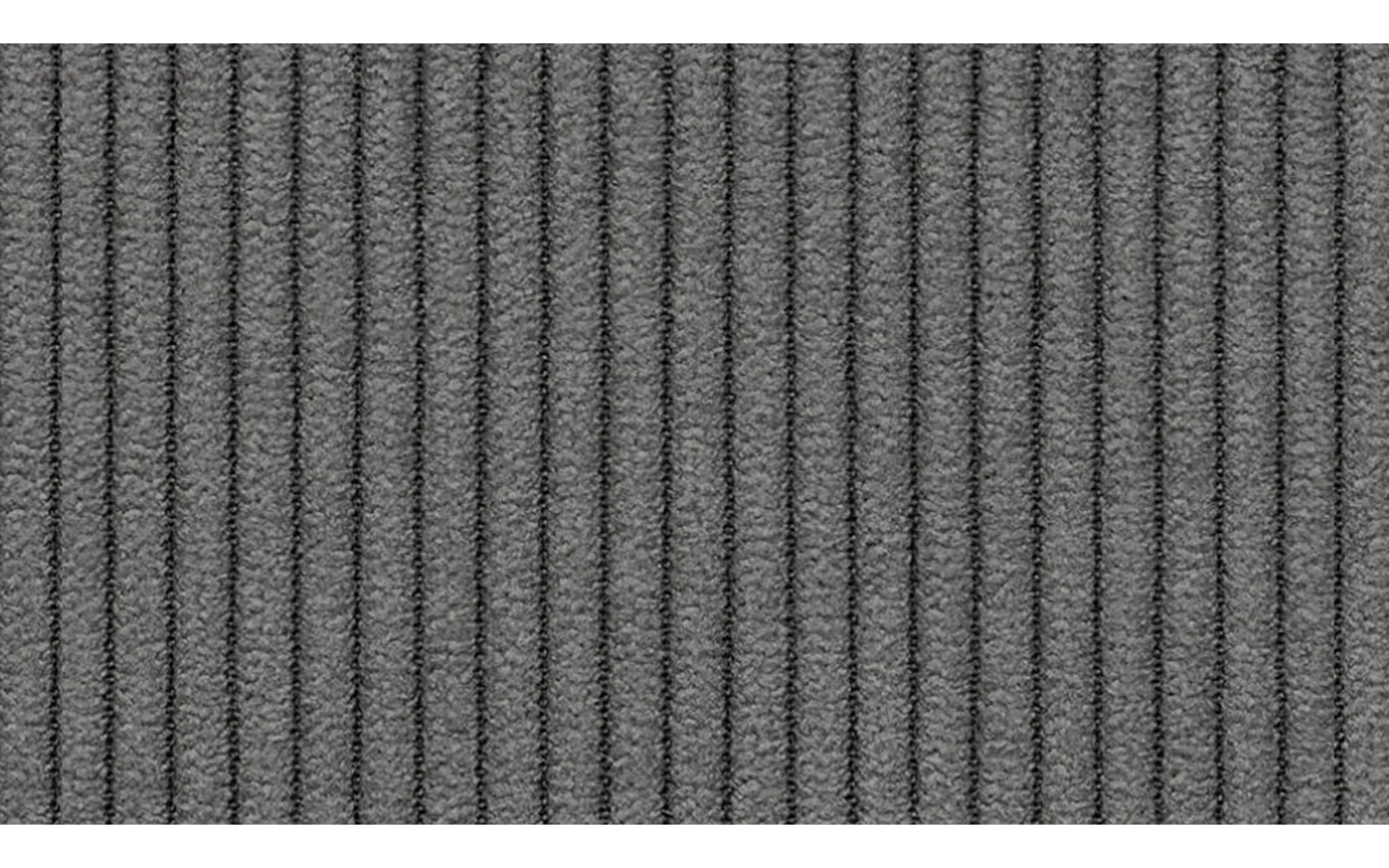 Canapé d'angle droit 3 places VILT, tissu gris foncé