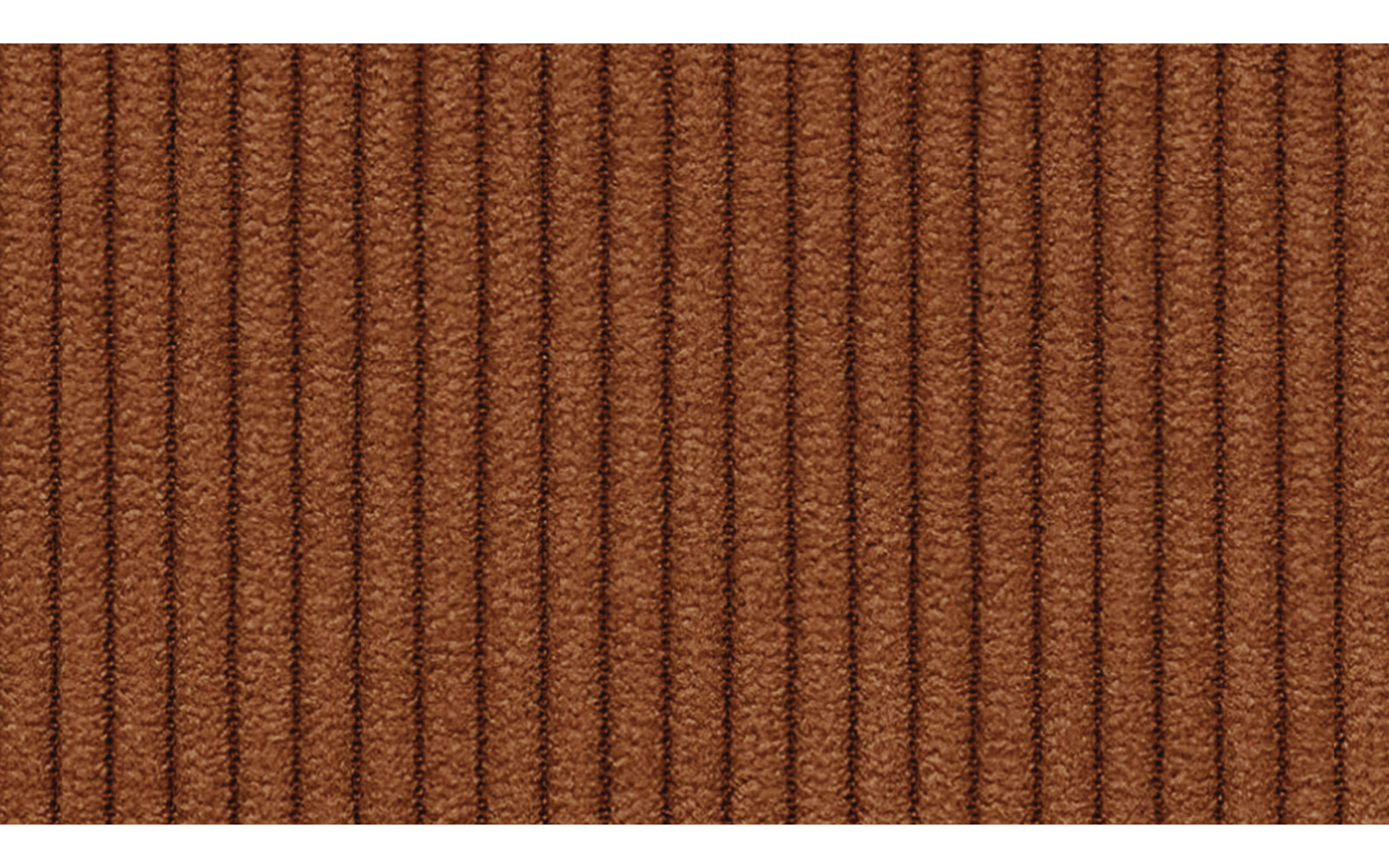 Canapé d'angle droit 3 places VILT, tissu orange