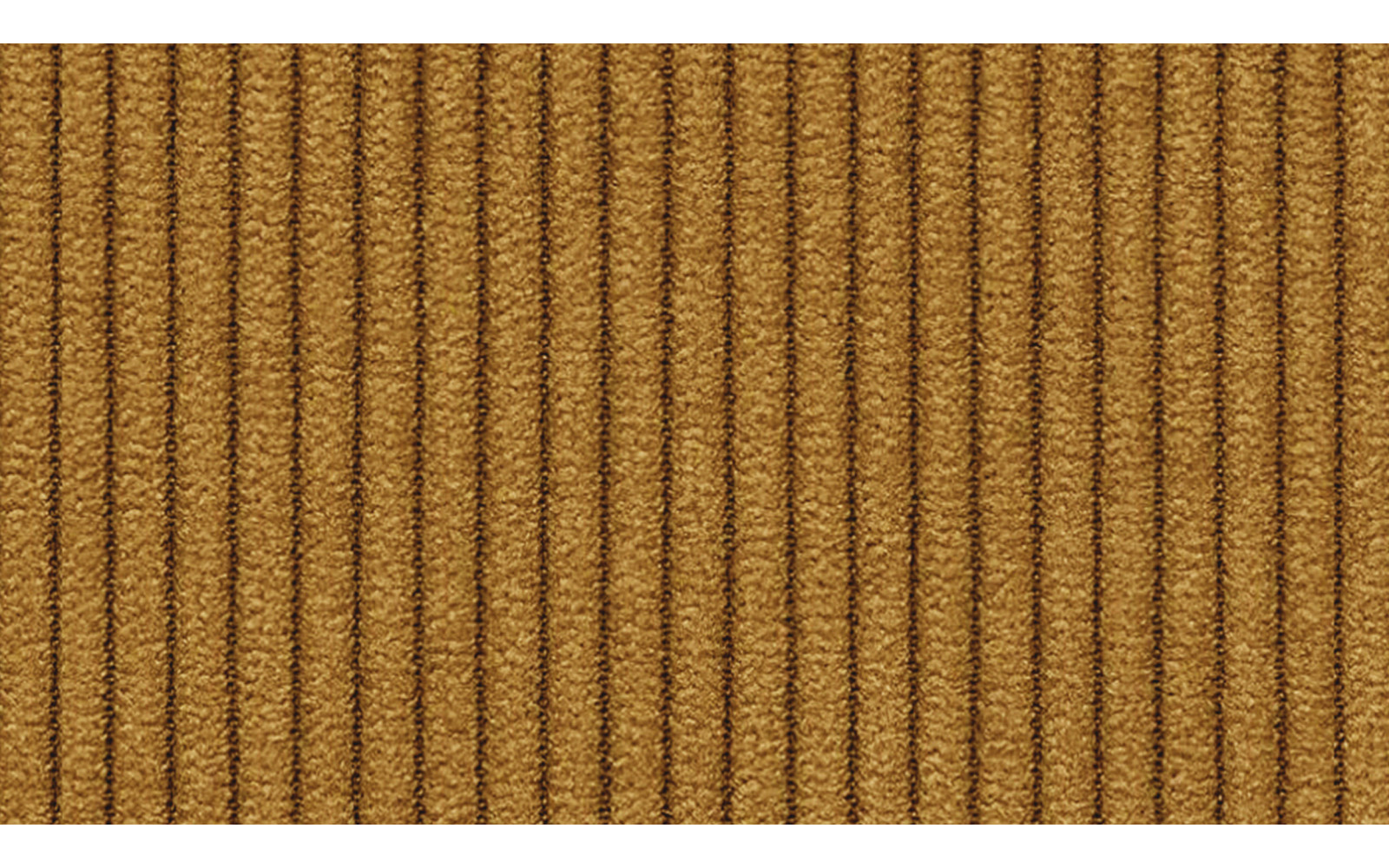 Canapé d'angle droit 3 places VILT, tissu jaune foncé