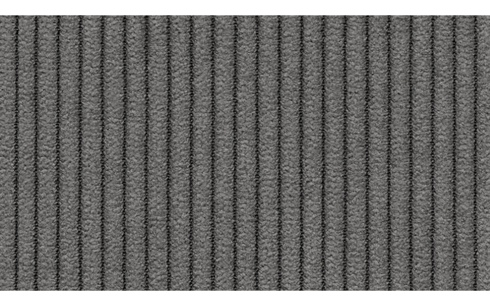 Canapé 2 places VILT, tissu gris foncé