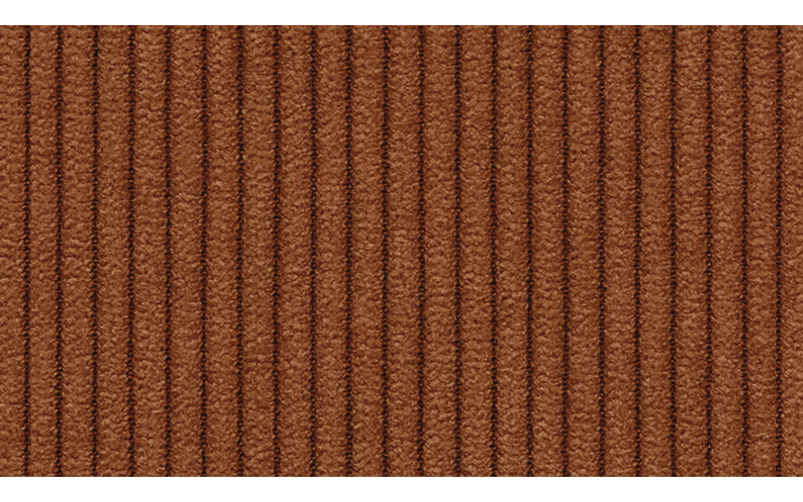 Canapé 2 places VILT, tissu orange