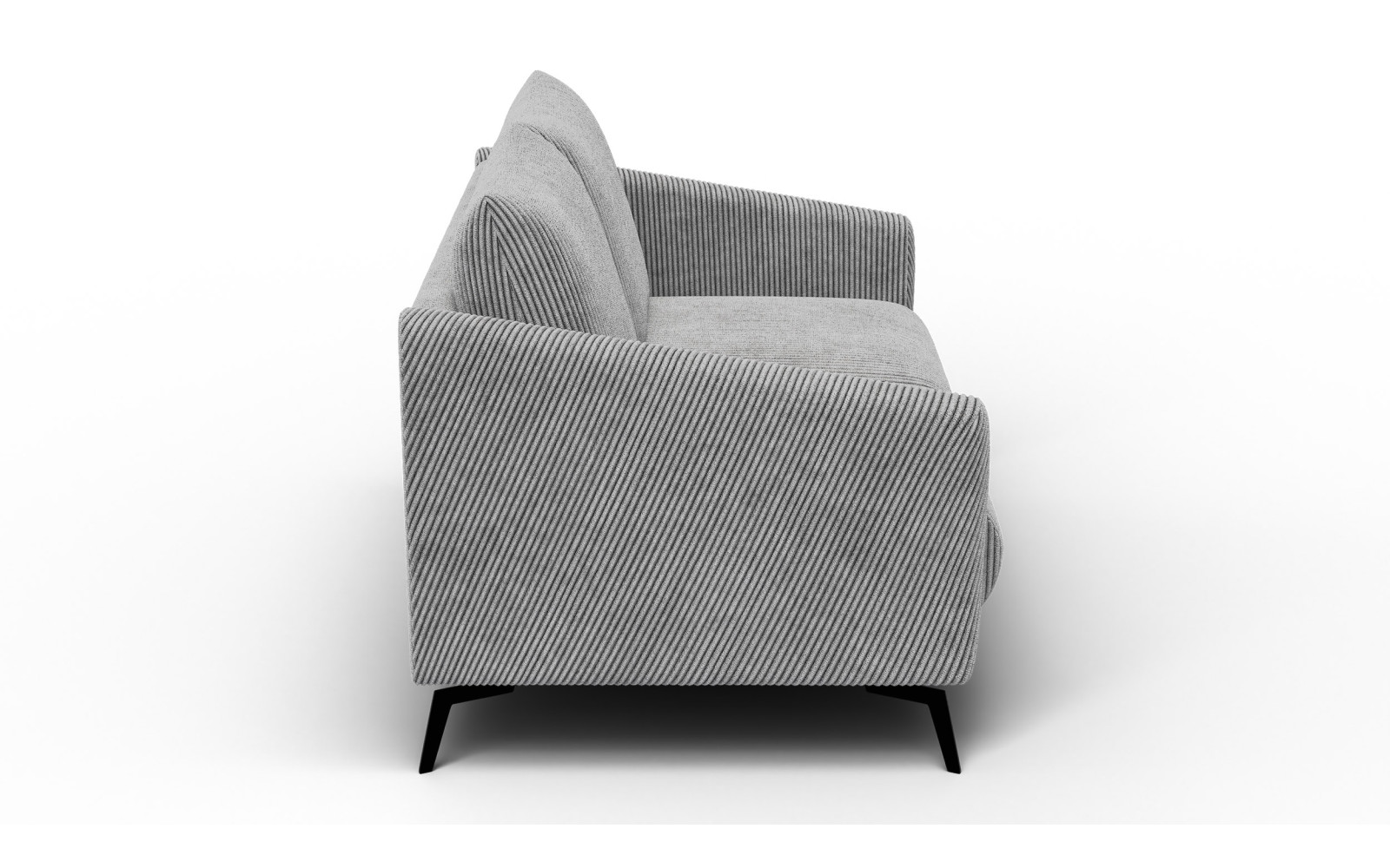 Canapé 2 places VILT, tissu gris clair