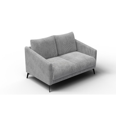 Canapé 2 places VILT, tissu gris clair