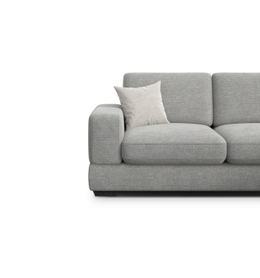 Canapé d'angle droit 4 places OTTO, tissu gris