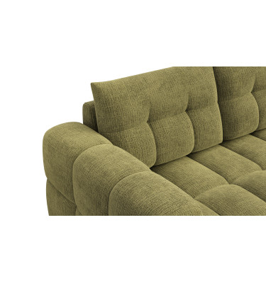 CLOUDI canapé d’angle 4 places droit, olive