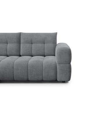 CLOUDI canapé d’angle 4 places gauche, gris foncé