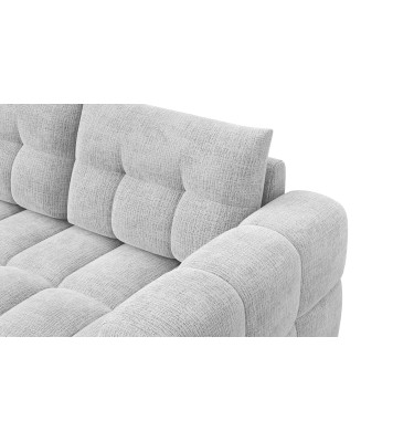 CLOUDI canapé d’angle 4 places gauche, gris clair