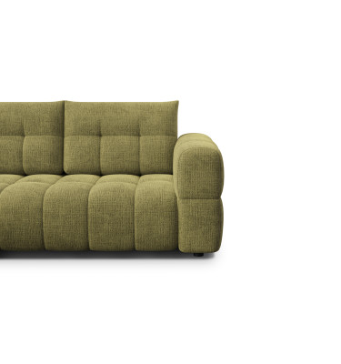 CLOUDI canapé d’angle 4 places gauche, olive