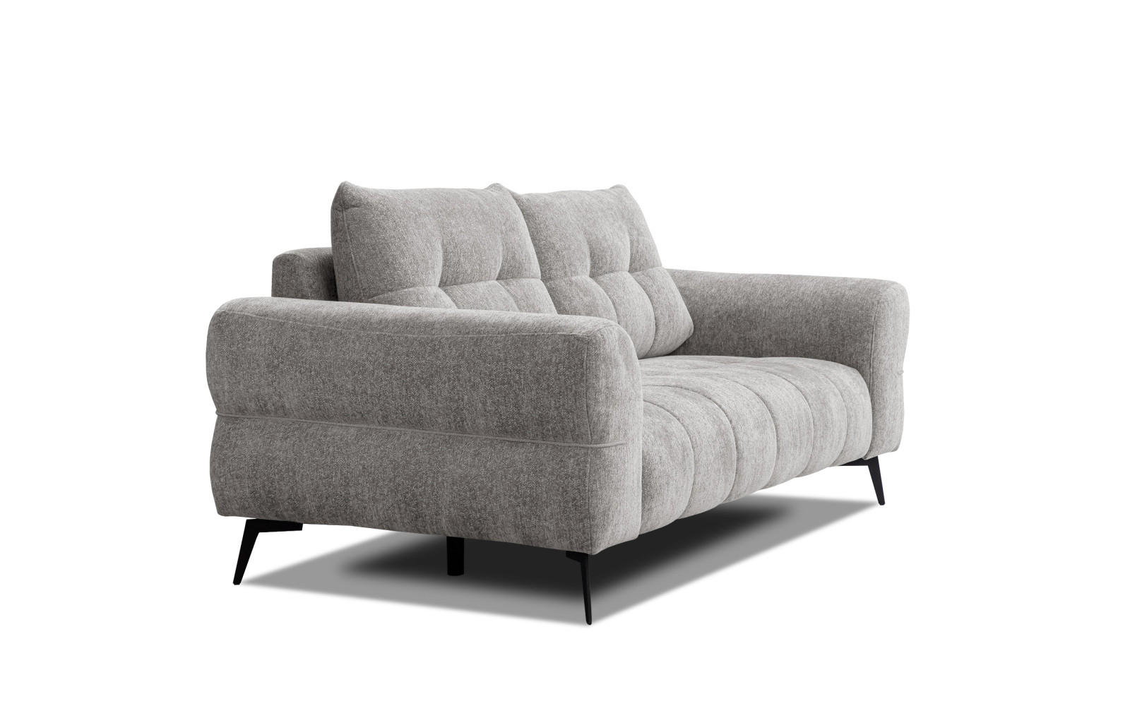 Canapé 3 places SALVINI, tissu gris chaud