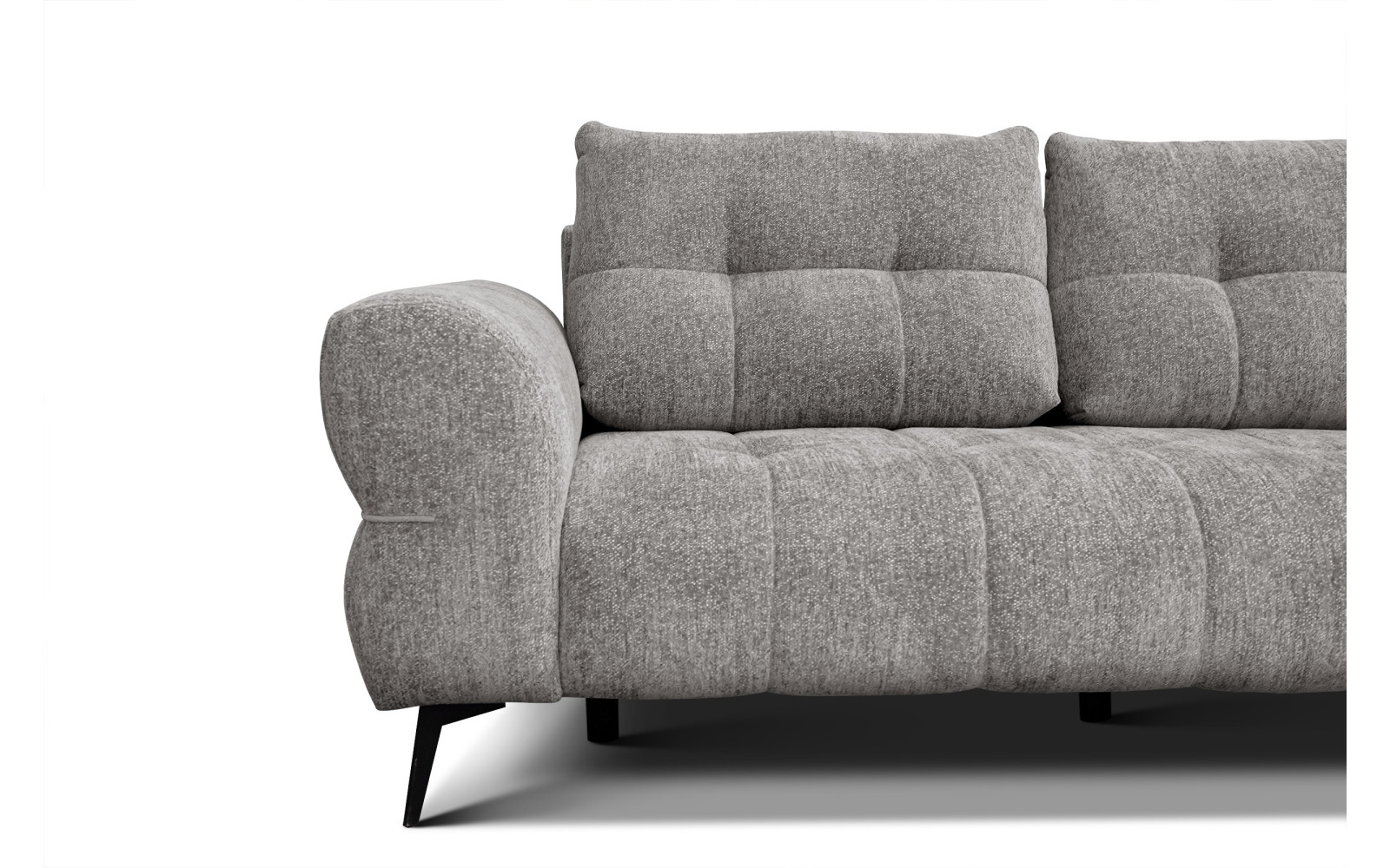 Canapé 3 places SALVINI, tissu gris chaud