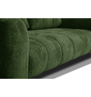 Canapé 3 places SALVINI, tissu vert