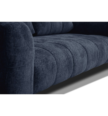 Canapé 3 places SALVINI, tissu bleu marine