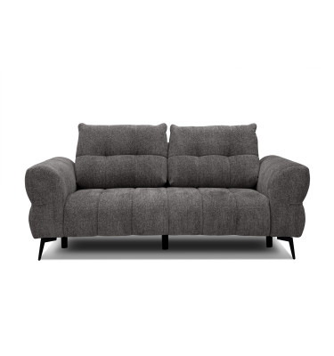 Canapé 2,5 places SALVINI, tissu gris foncé
