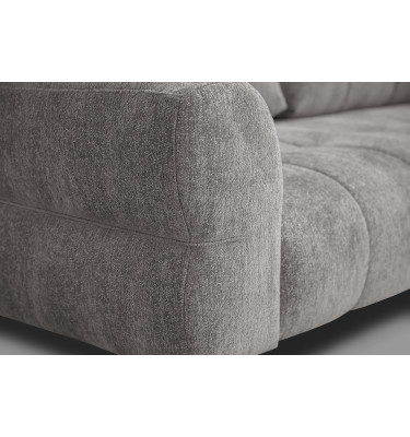 Canapé 2,5 places SALVINI, tissu gris chaud