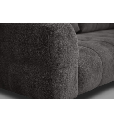 Canapé 2,5 places SALVINI, tissu gris foncé