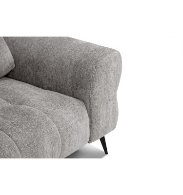 Canapé 2,5 places SALVINI, tissu gris chaud