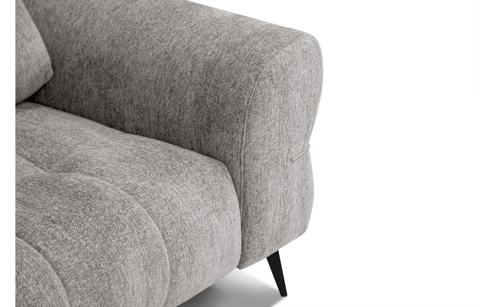 Canapé 2,5 places SALVINI, tissu gris chaud