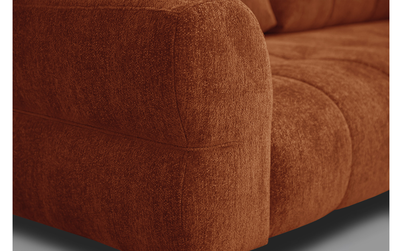 Canapé 2,5 places SALVINI, tissu orange