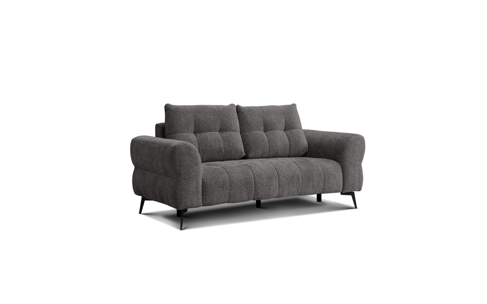 Canapé 2,5 places SALVINI, tissu gris foncé