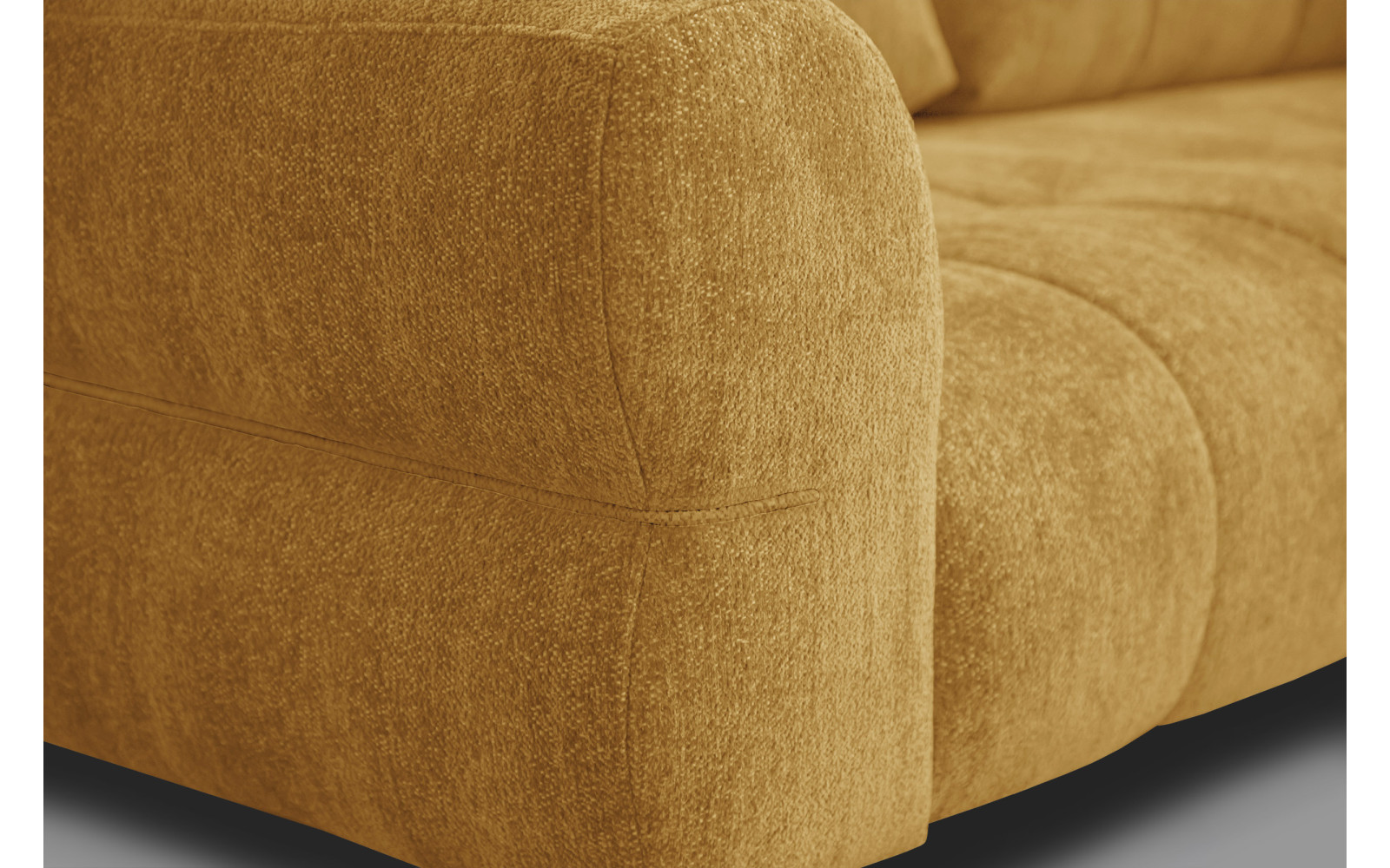 Canapé 2,5 places SALVINI, tissu miel